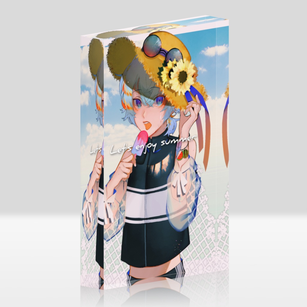 アクリルブロック Let's enjoy summer