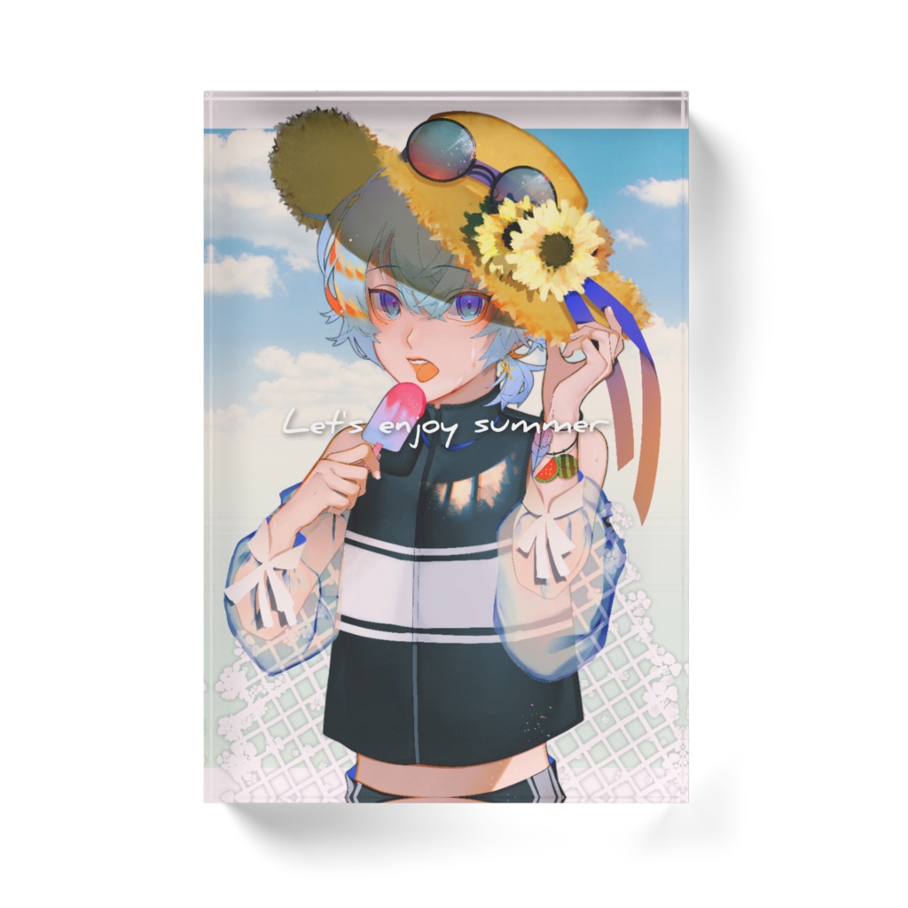 アクリルブロック Let's enjoy summer