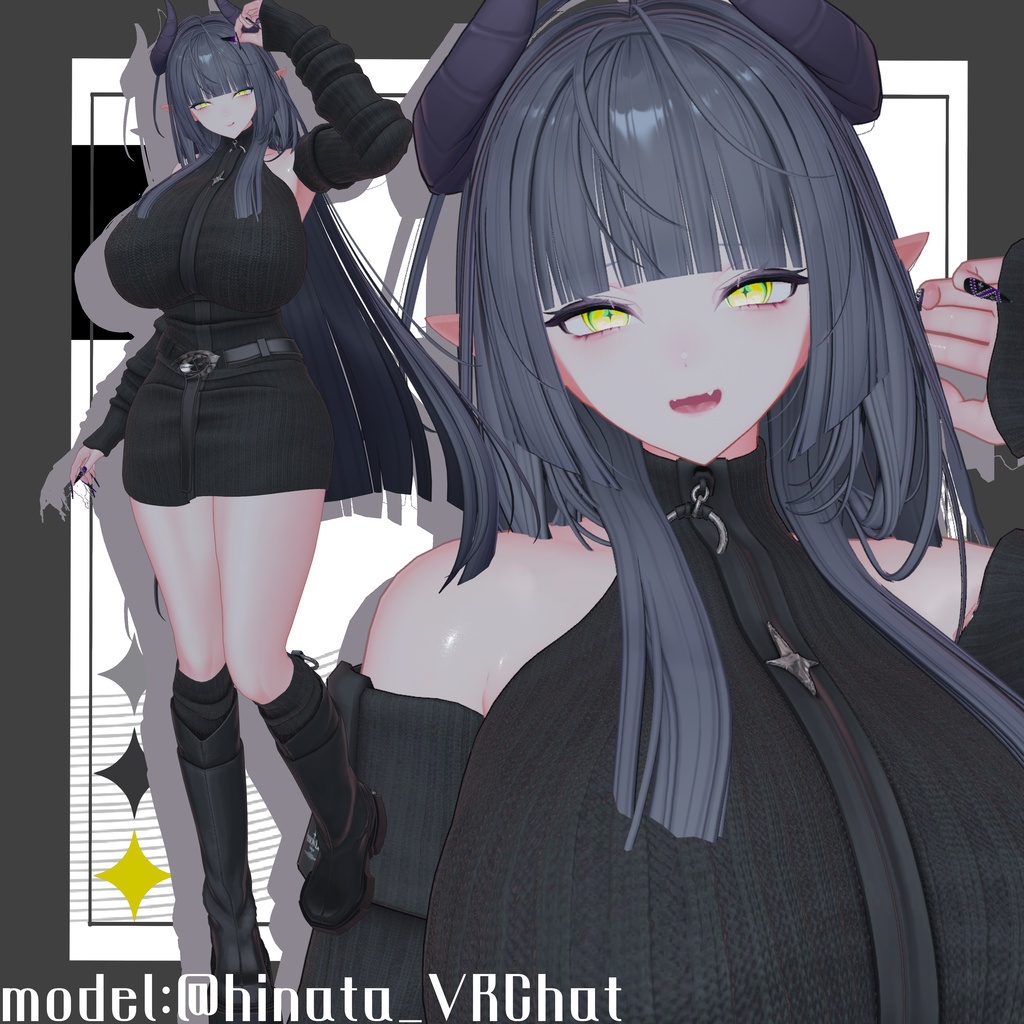 ♡ポン置きでか♡ミルティナblendshape+bodyscale♡ DEKAONE♡MILLlTINA