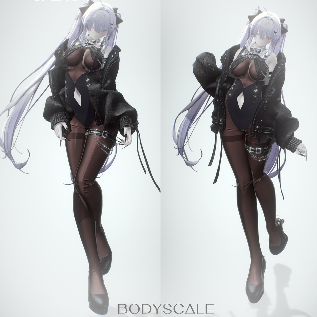 お姉さんミルフィblendshape+bodyscale