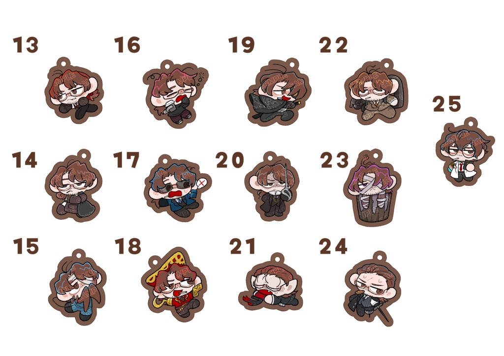 人格別フリーカットアクキー(グレゴール)