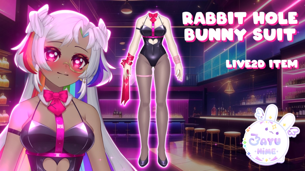 Rabbit Hole Miku Bunnysuit [LIVE2D Asset / Item / VTuber ]