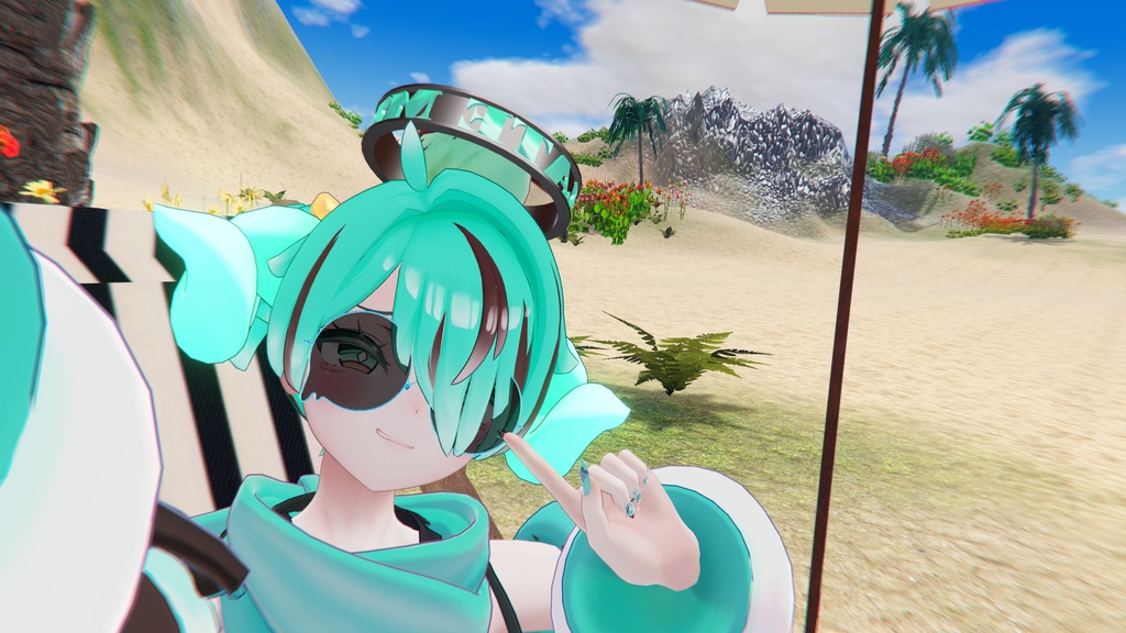 【Summer ChocolateMint Sunglasses】「VRC用」