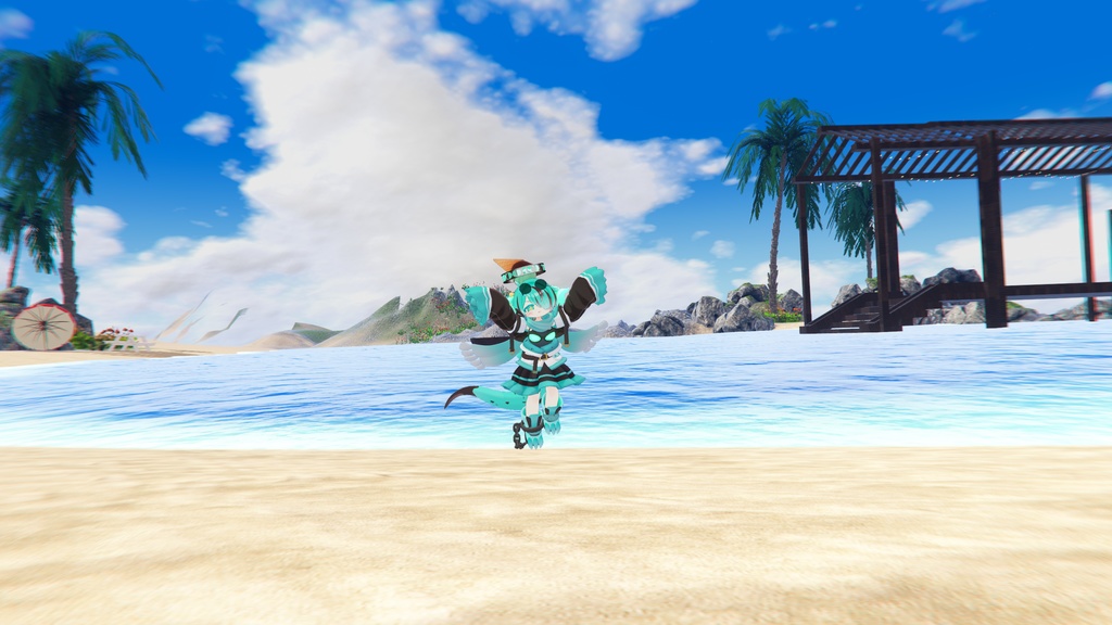 【Summer ChocolateMint Sunglasses】「VRC用」