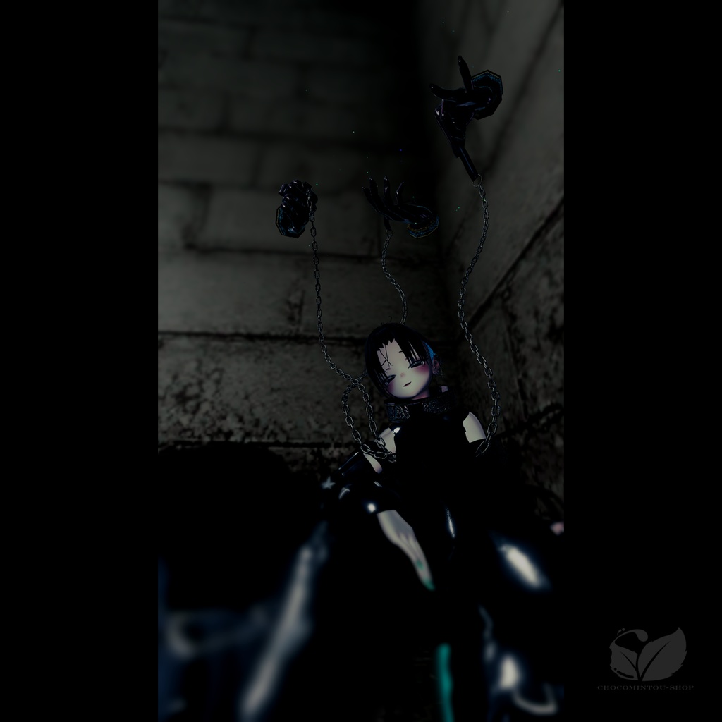 Icy Chain -Chain Collar- 【VRChat】