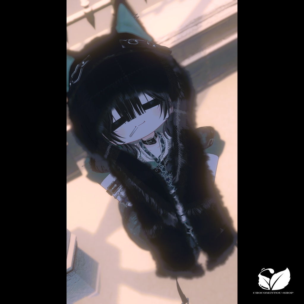 White Wolf -Hood&Scarf-【VRChat】