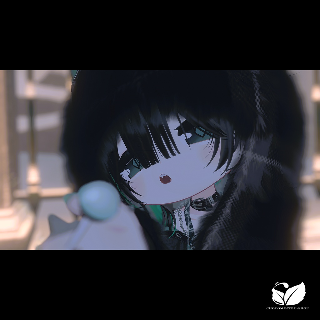 White Wolf -Hood&Scarf-【VRChat】