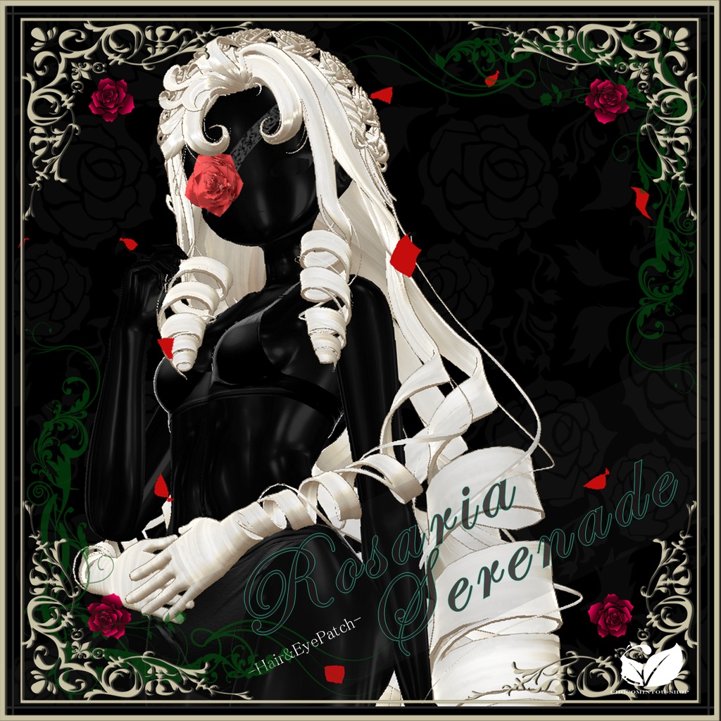 Rosaria Serenade -Hair&EyePatch- 【VRChat】