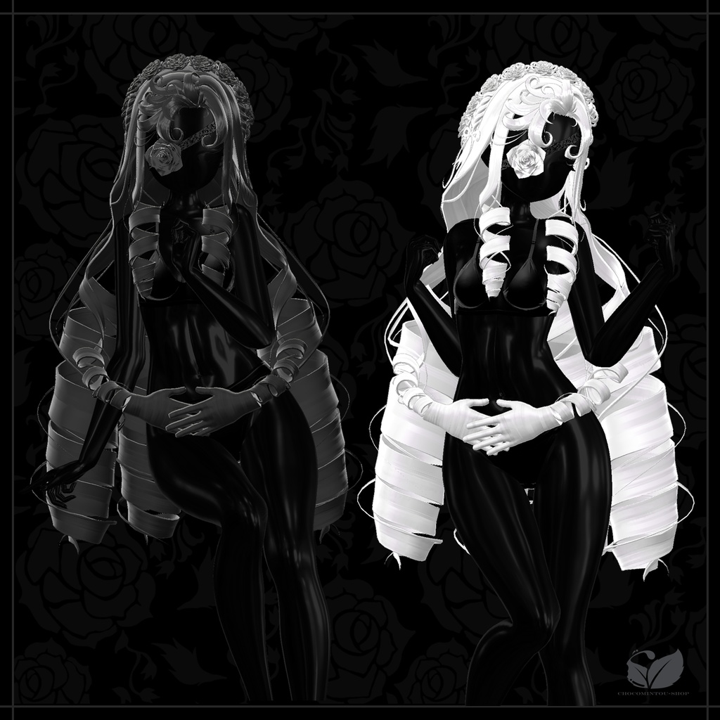 Rosaria Serenade -Hair&EyePatch- 【VRChat】