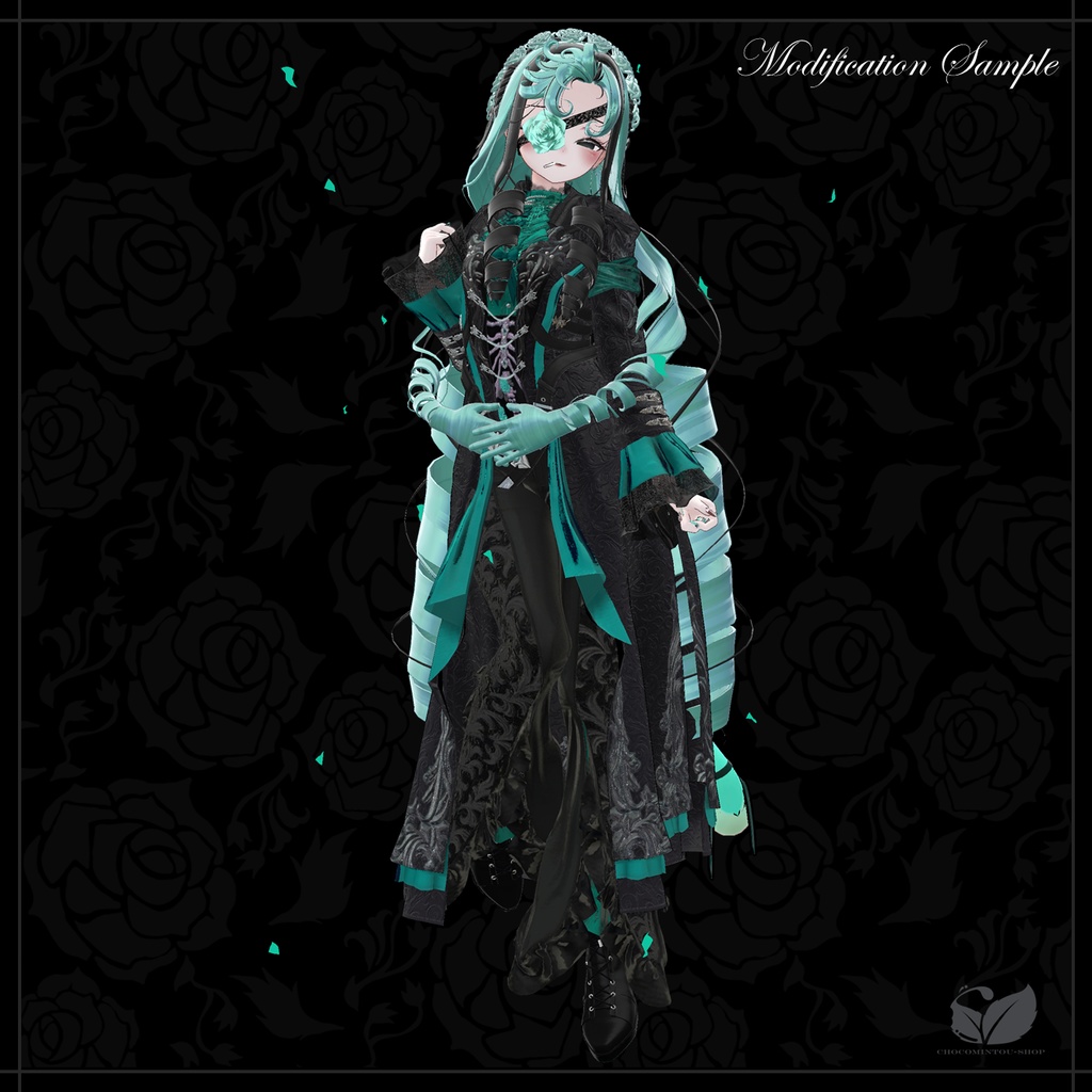 Rosaria Serenade -Hair&EyePatch- 【VRChat】