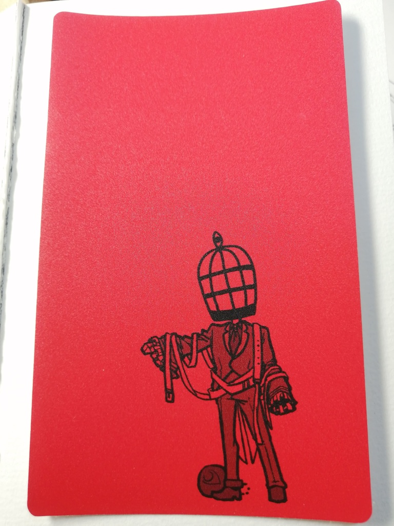 アクリルキーホルダー(鳥籠頭)