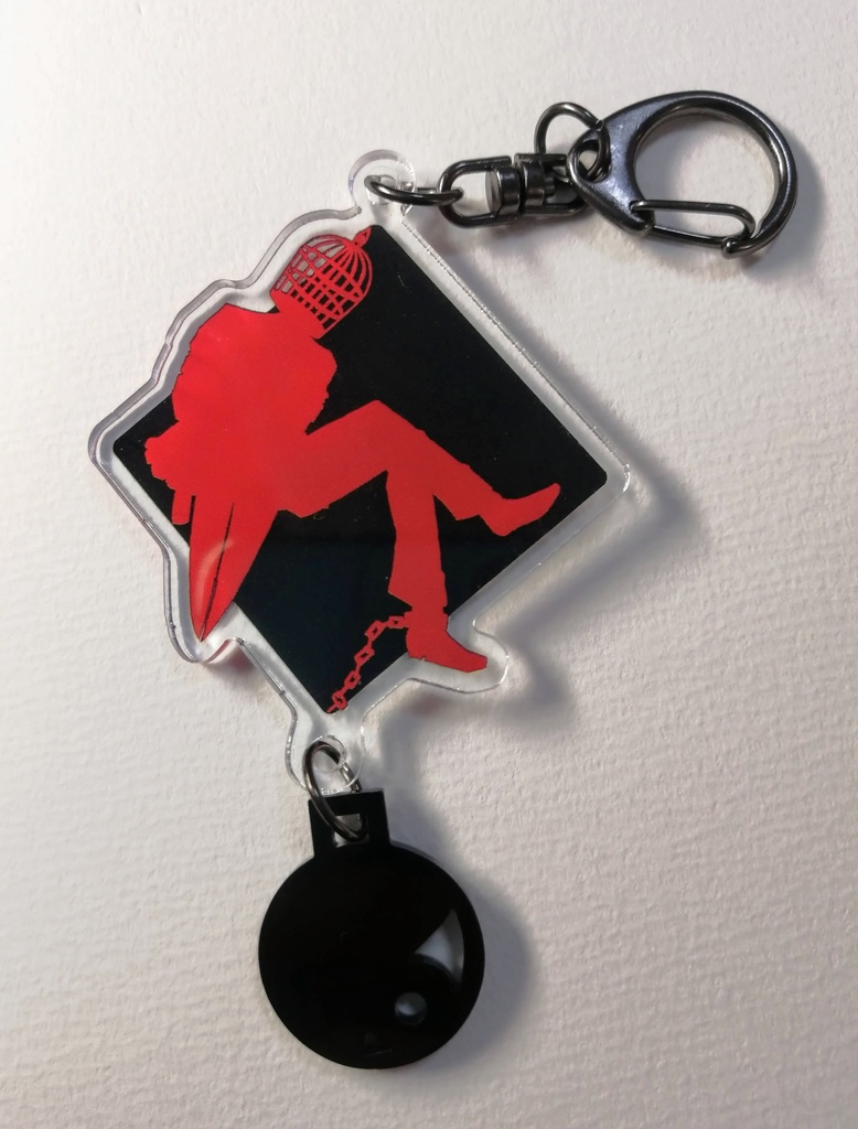 アクリルキーホルダー(鳥籠頭)