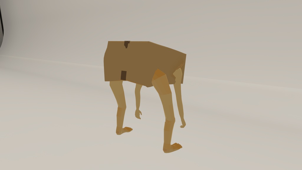 【3Dアバター】段ボール人間