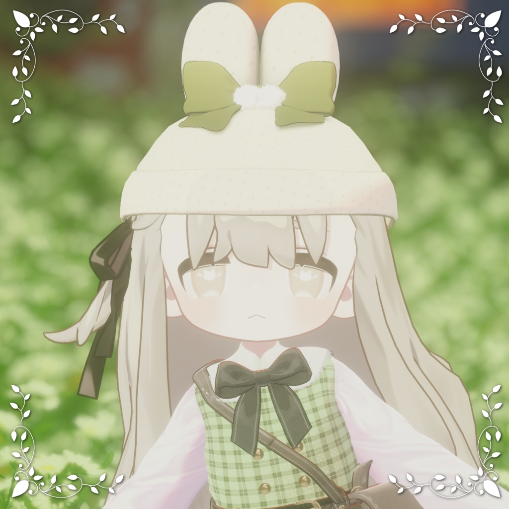 【キプフェル対応】うさみみリボンニット帽