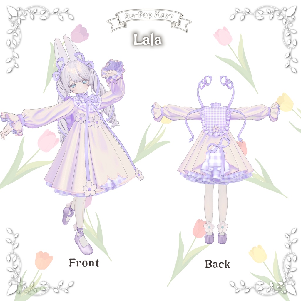 【フィユエ専用】Petite fleurA&Bセット【デフォルト衣装用テクスチャ】