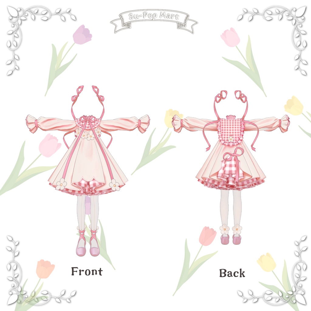 【フィユエ専用】Petite fleurA&Bセット【デフォルト衣装用テクスチャ】