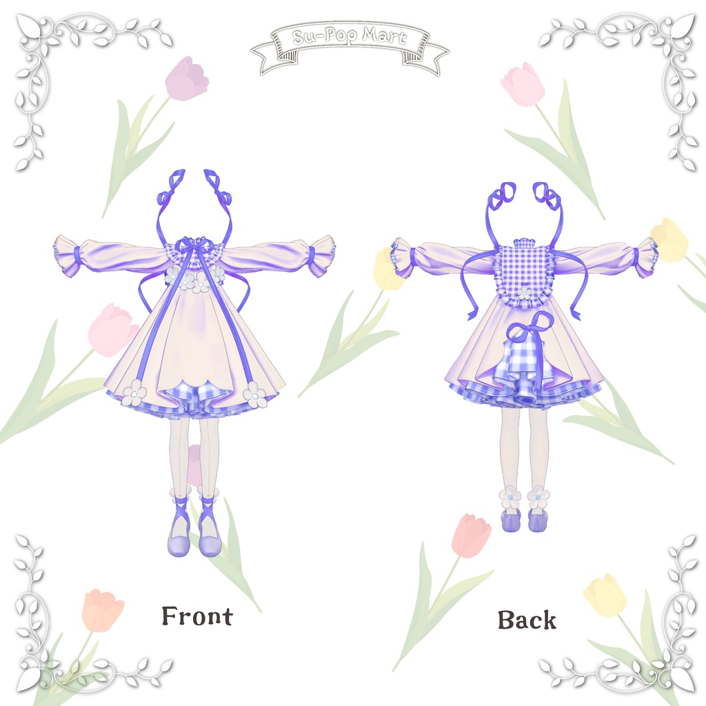 【フィユエ専用】Petite fleurA&Bセット【デフォルト衣装用テクスチャ】