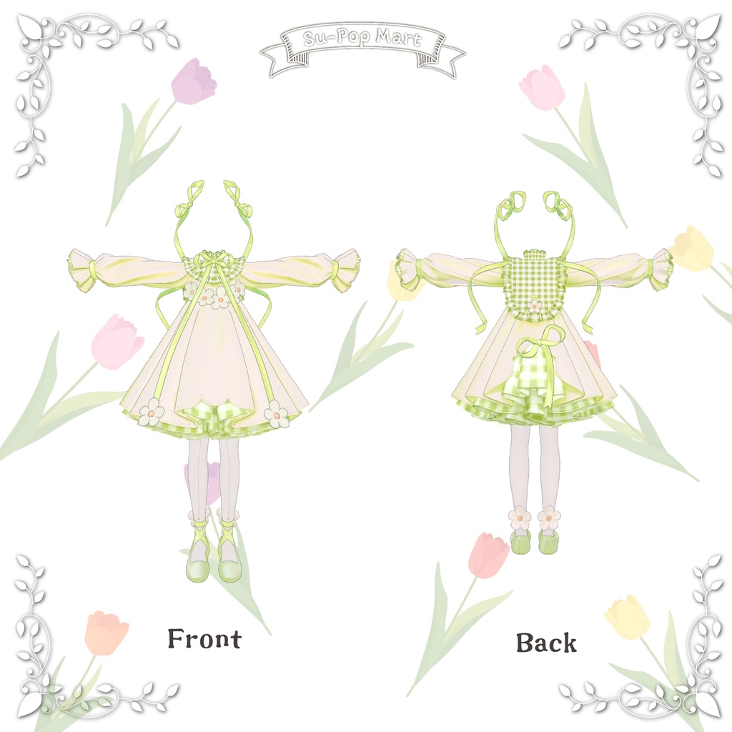 【フィユエ専用】Petite fleurA&Bセット【デフォルト衣装用テクスチャ】