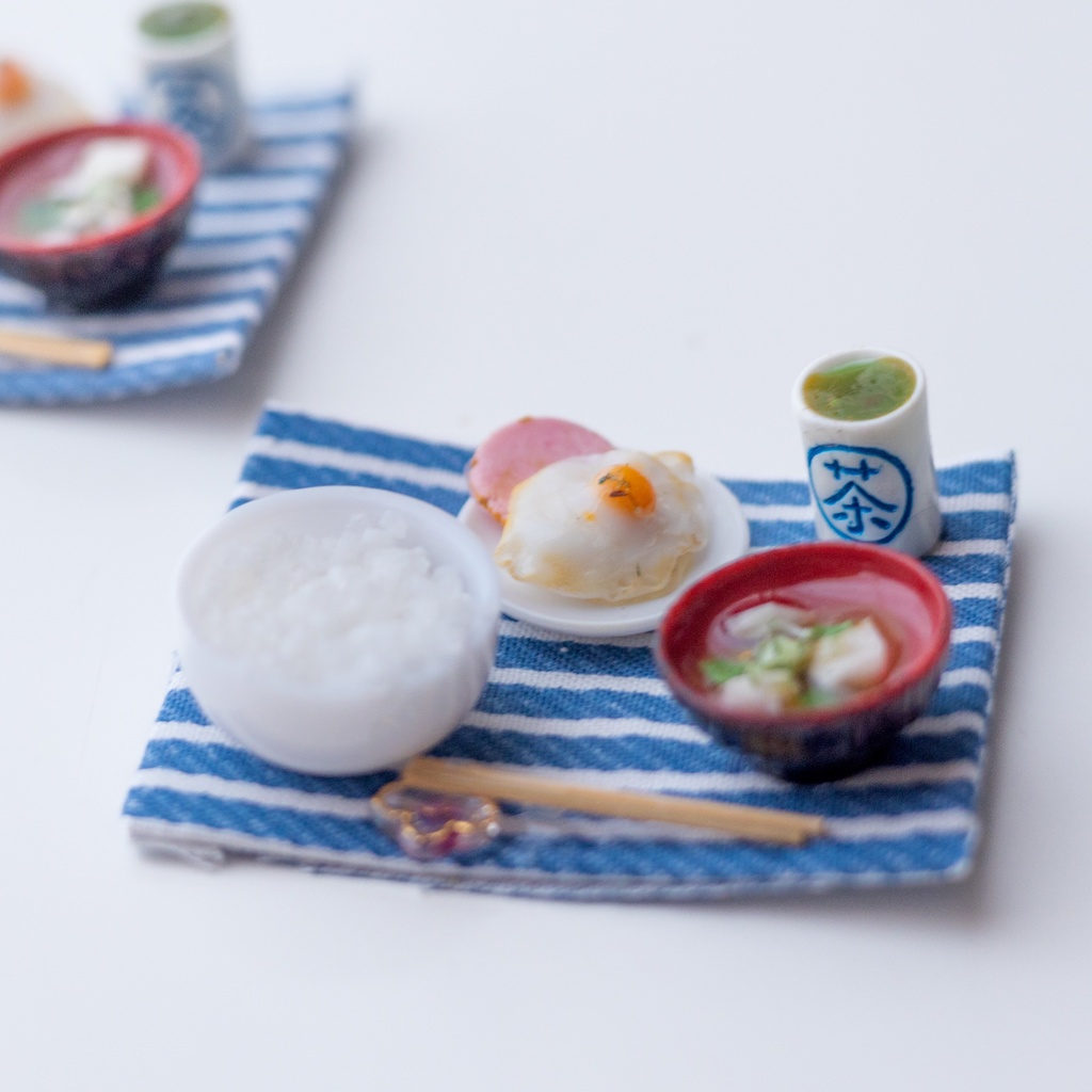 ミニチュア和朝食セット