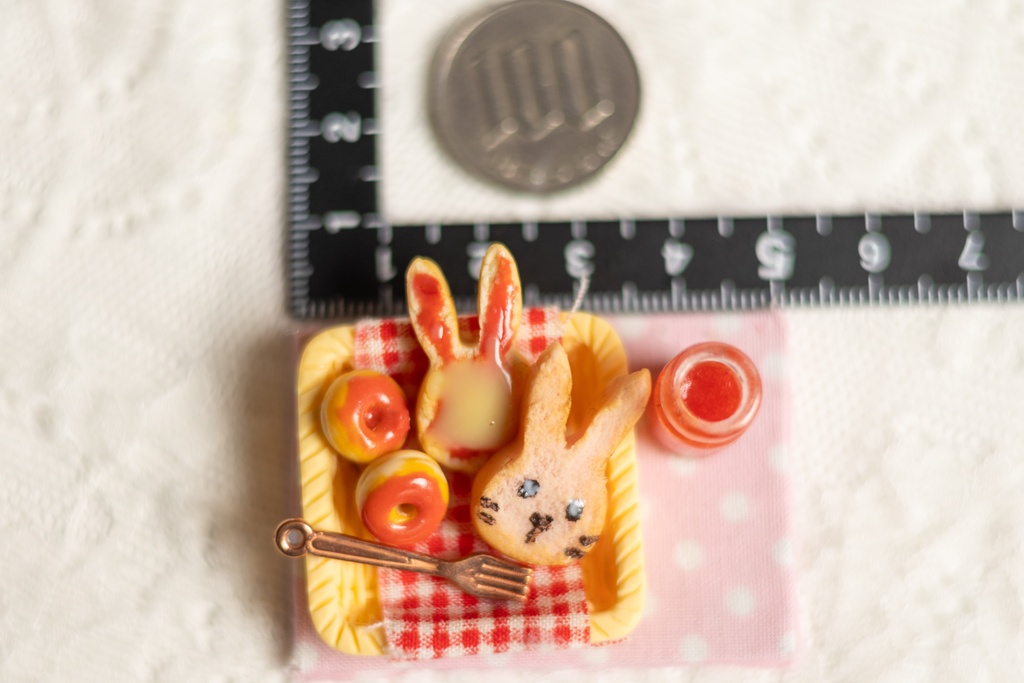 うさぎの野いちごパンセット(ジャム付き)【ミニチュア】