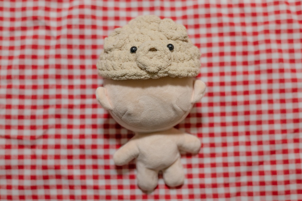 わんこのぬいお帽子(15センチぬい用サイズ)