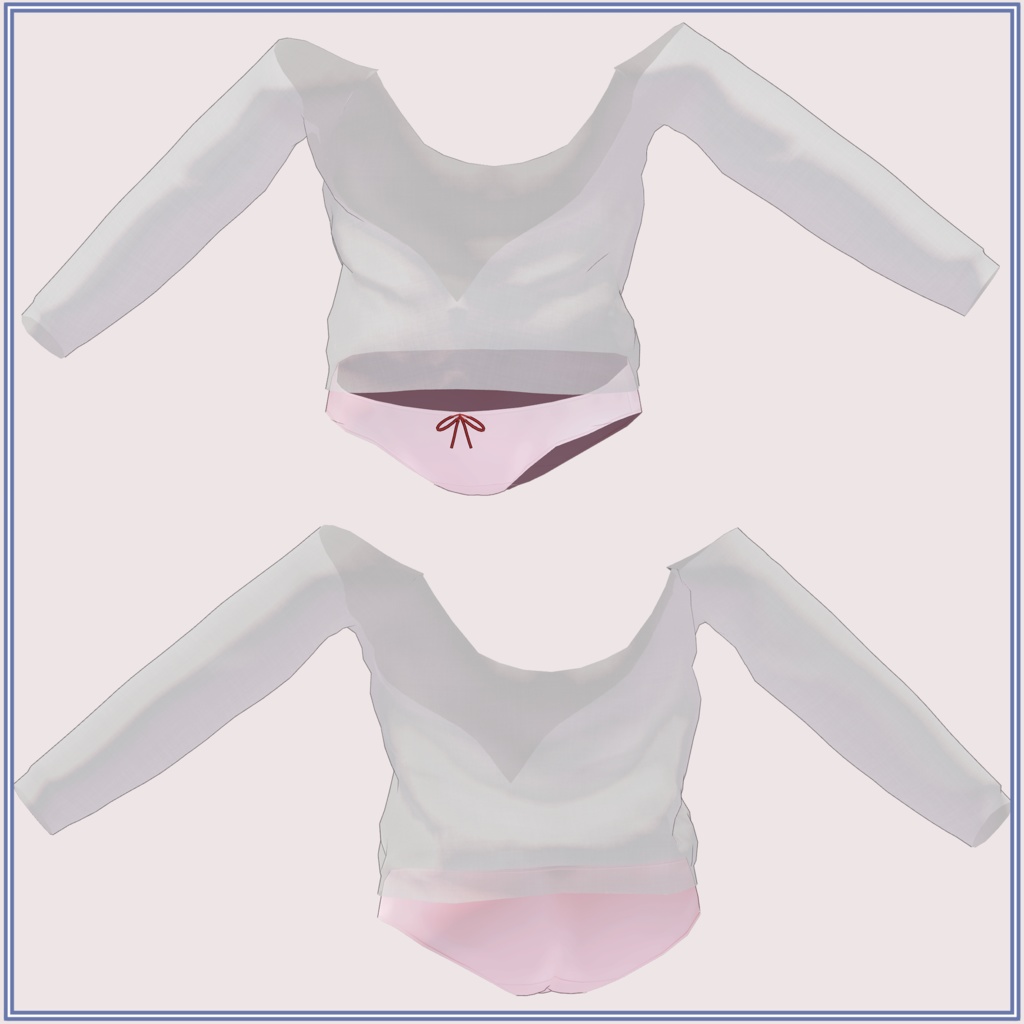 Karin カリン用)シースルー カーディガン&フリル水着 SeeThrough Cardigan&Frill Swimsuit