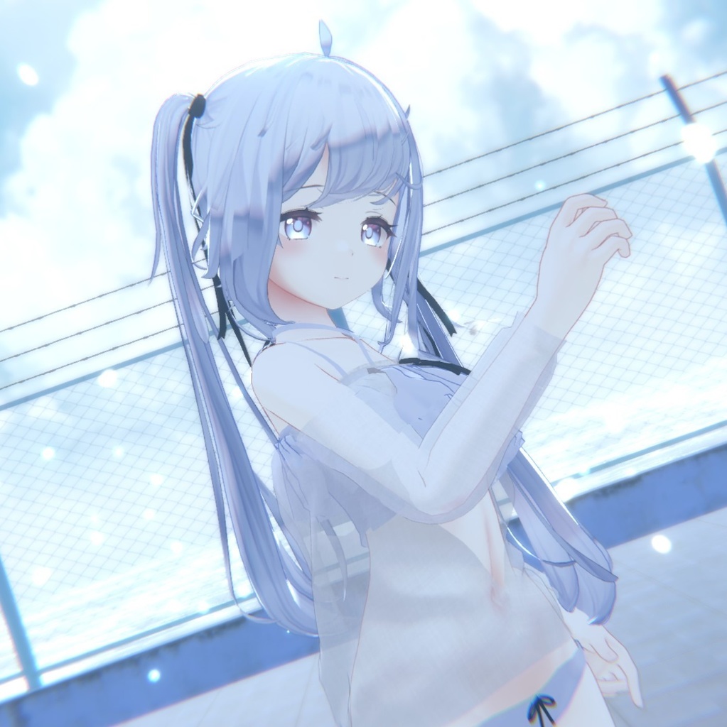 Sapphy サフィー用)シースルー カーディガン&フリル水着 SeeThrough Cardigan&Frill Swimsuit