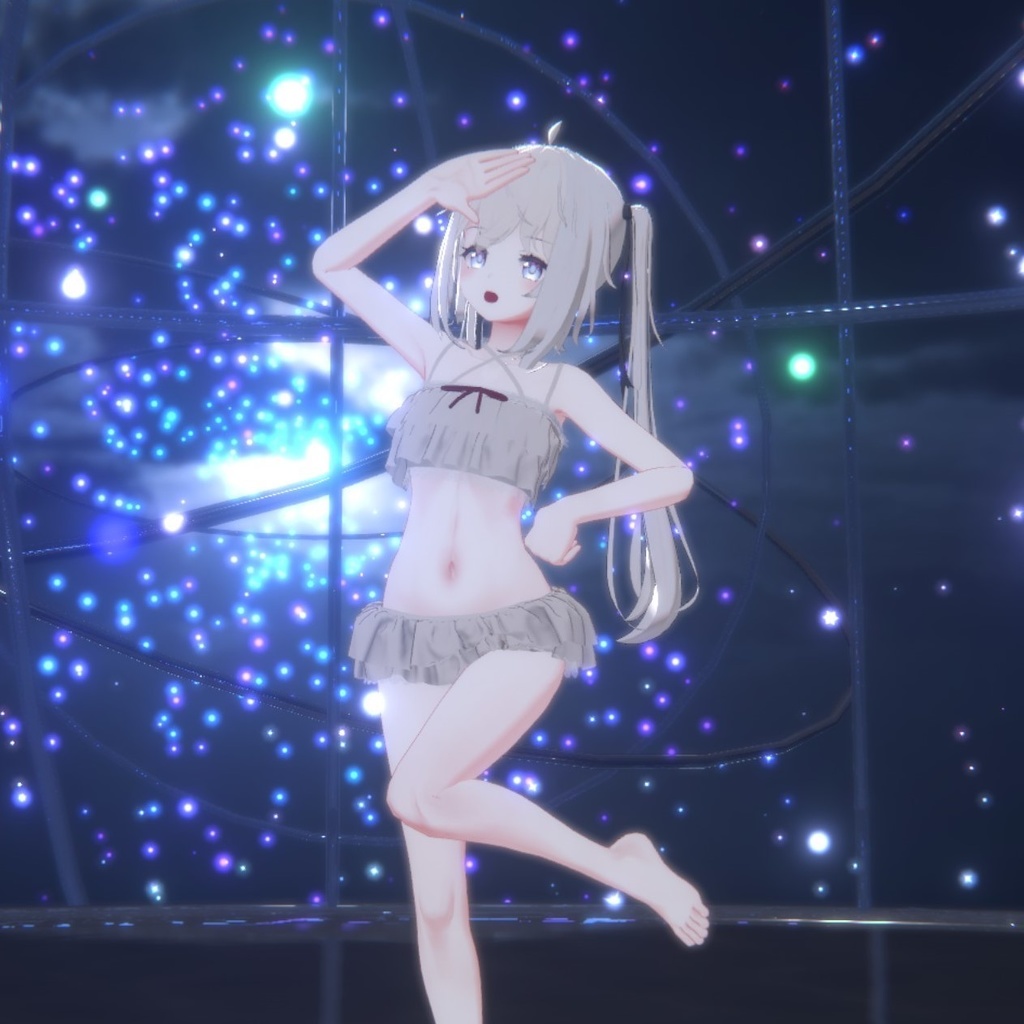 Sapphy サフィー用)シースルー カーディガン&フリル水着 SeeThrough Cardigan&Frill Swimsuit