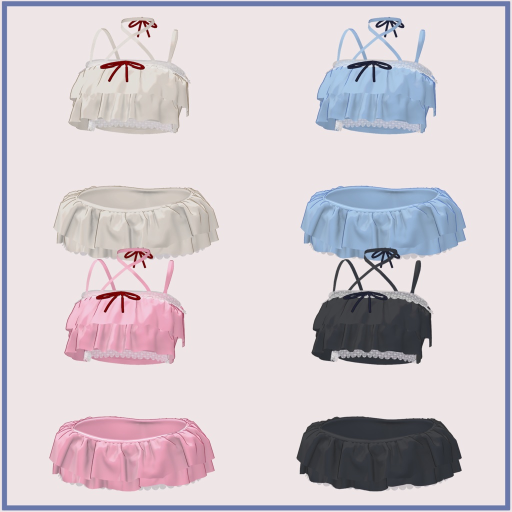 Sapphy サフィー用)シースルー カーディガン&フリル水着 SeeThrough Cardigan&Frill Swimsuit