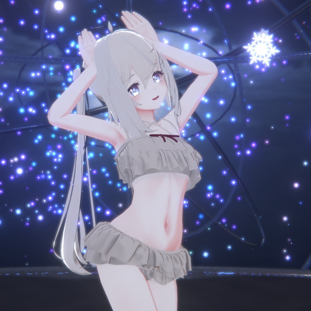 Sapphy サフィー用)シースルー カーディガン&フリル水着 SeeThrough Cardigan&Frill Swimsuit