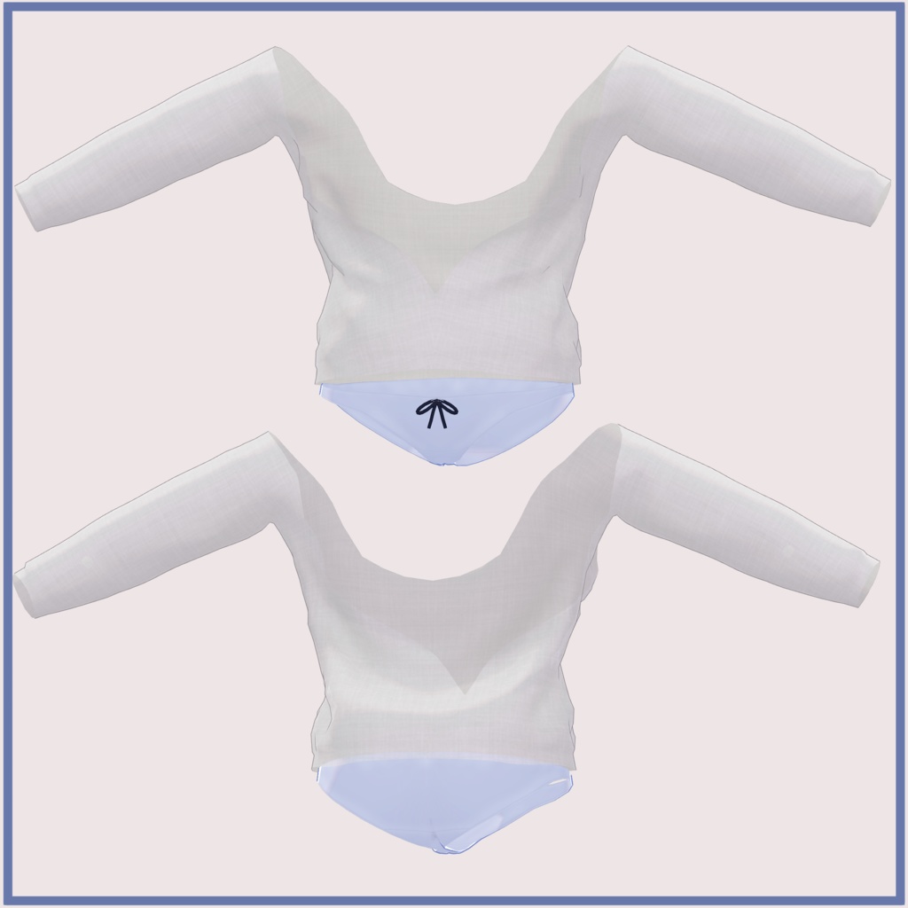 Sapphy サフィー用)シースルー カーディガン&フリル水着 SeeThrough Cardigan&Frill Swimsuit