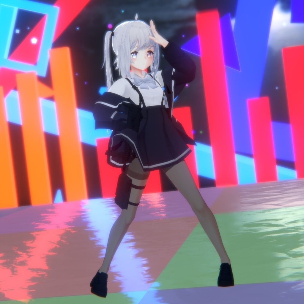 Sapphy サフィー 用、PB対応)ジャケット吊り制服 &サブマシンガン Jacket&OverallSchoolUniform &SubMachineGun