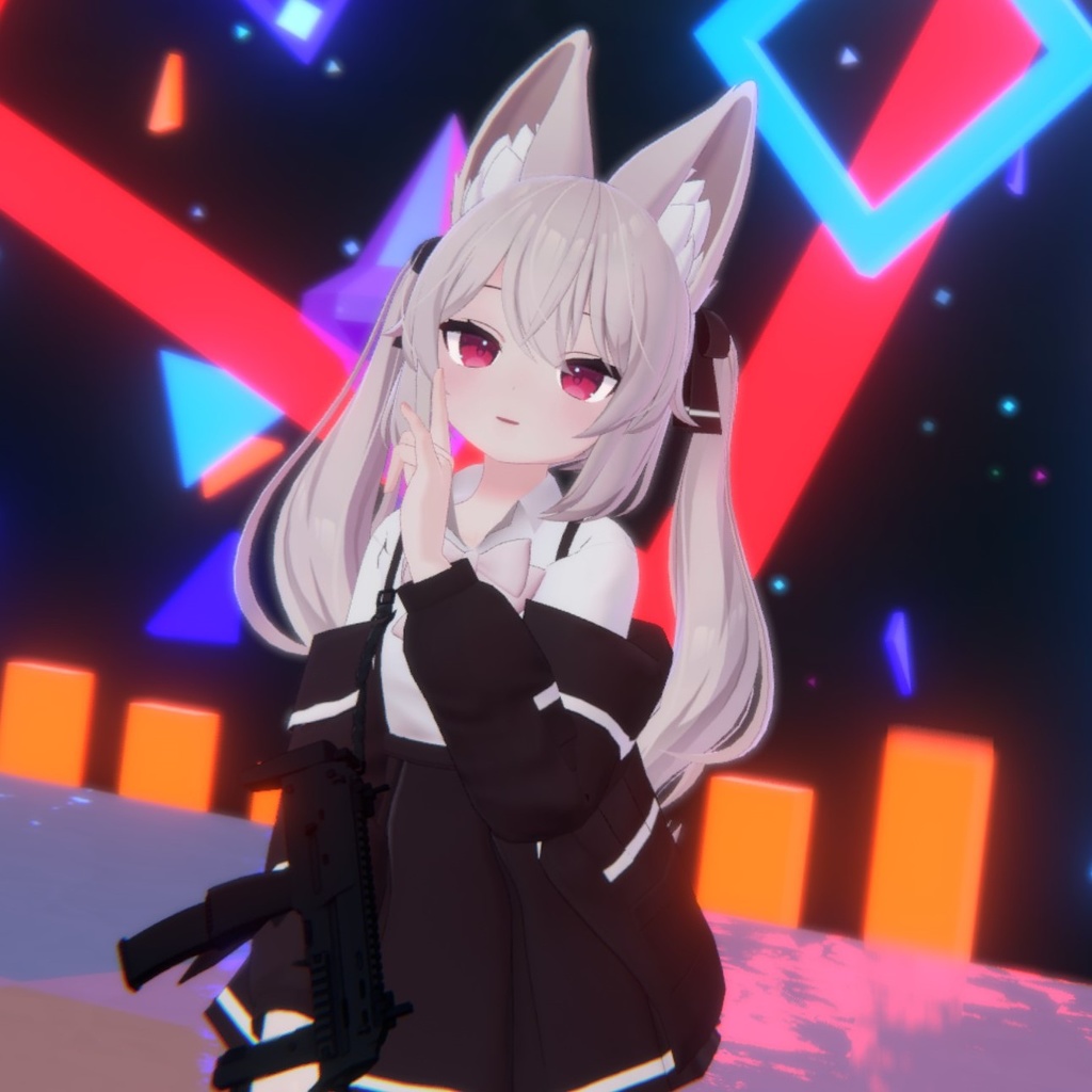 Karin カリン用、PB対応)ジャケット吊り制服 &サブマシンガン Jacket&OverallSchoolUniform &SubMachineGun