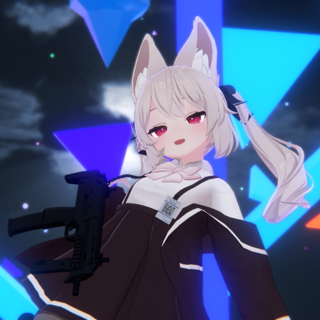 Karin カリン用、PB対応)ジャケット吊り制服 &サブマシンガン Jacket&OverallSchoolUniform &SubMachineGun