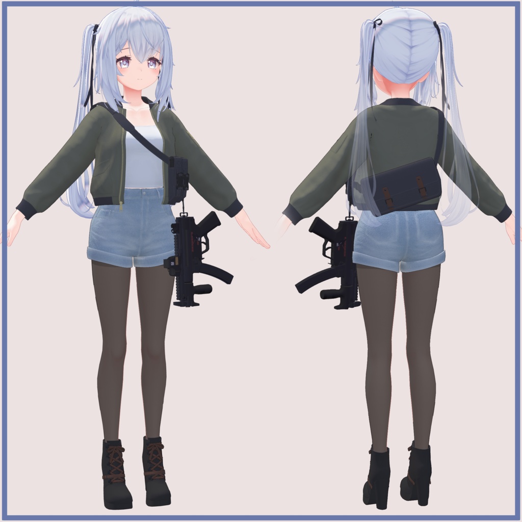 Sapphy サフィー用、PB対応)フライトジャケット&MP5K FlightJacket &MP5K
