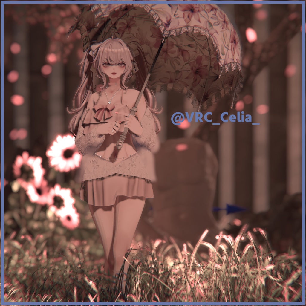 【2アバター対応】フリル水着&カーディガン FrillSwimsuit &Cardigan