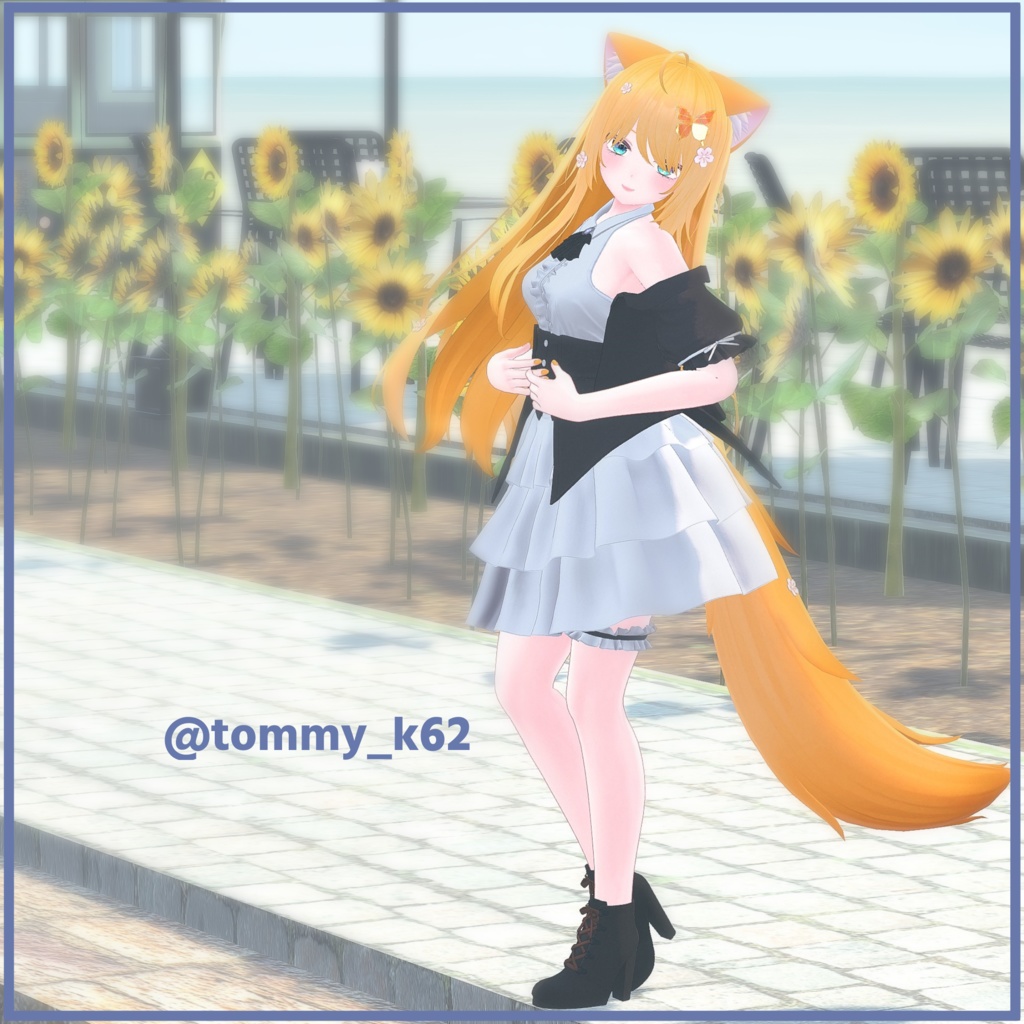 【4アバター対応】ラッフルドリボンドレスセット RuffledRibbonDressSet