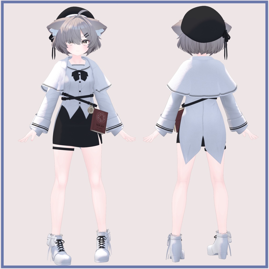 【3アバター対応】 魔法学校の制服セット Uniform set for Magic School