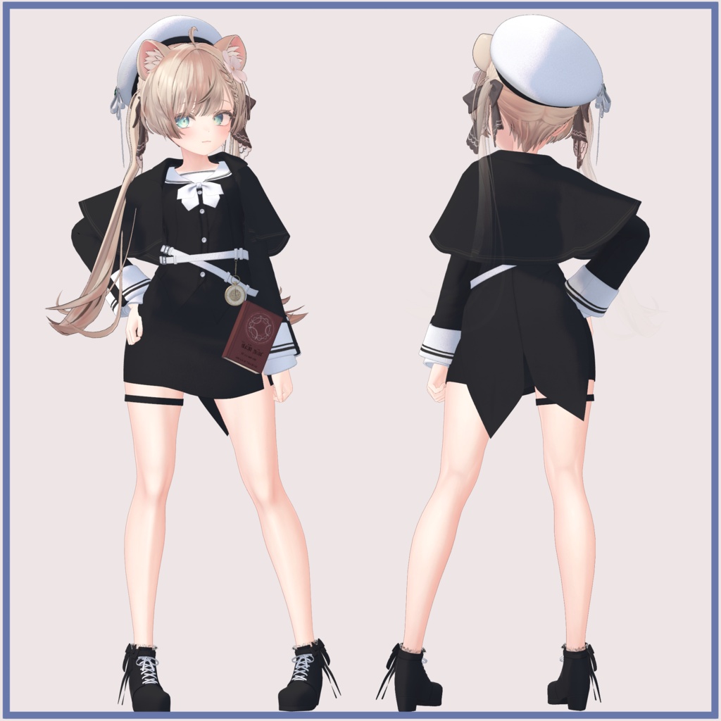 【3アバター対応】 魔法学校の制服セット Uniform set for Magic School