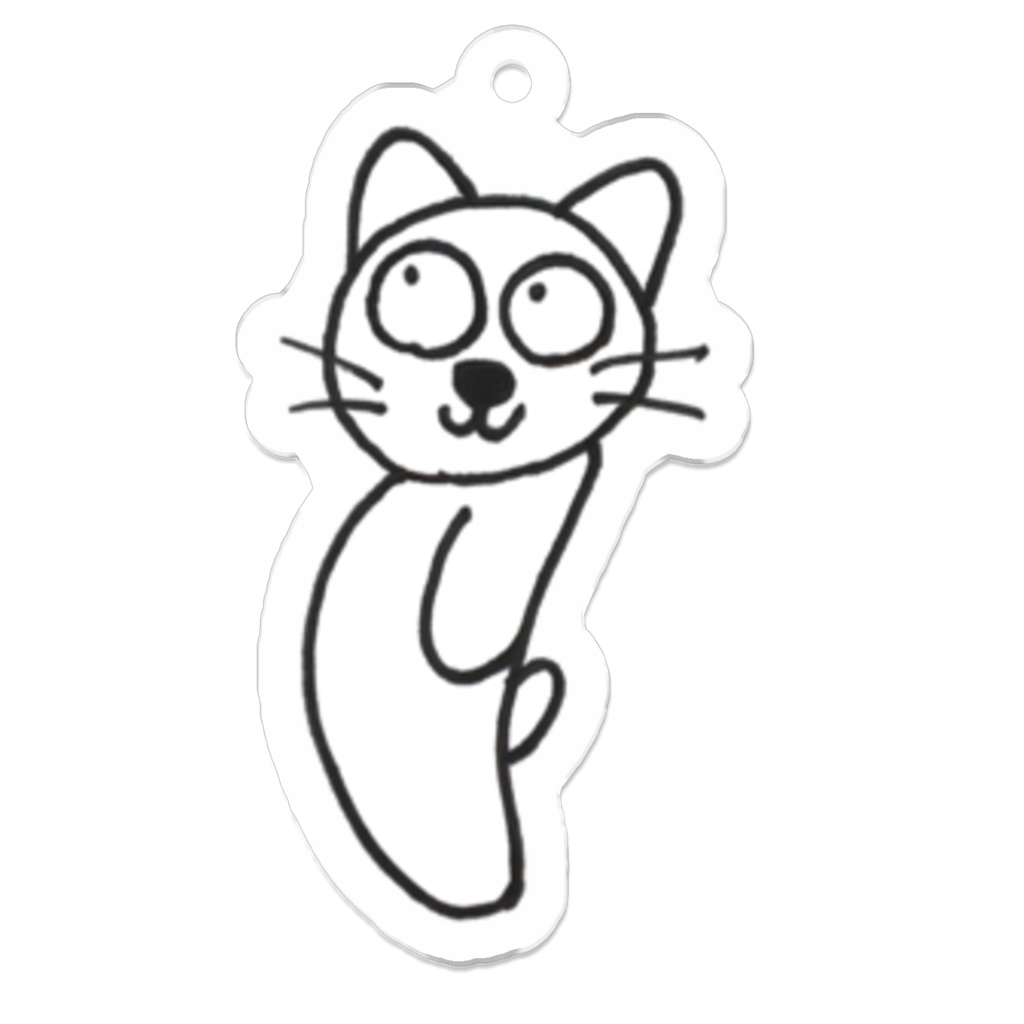 じゆうなぽちゃ猫・ピ〜ン！アクリルキーホルダー