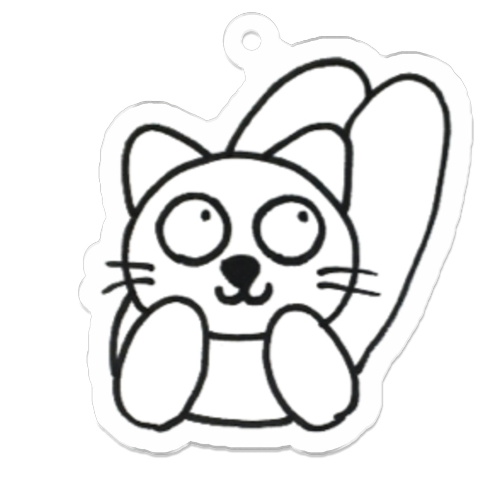 じゆうなぽちゃ猫・ルンルン♪アクリルキーホルダー