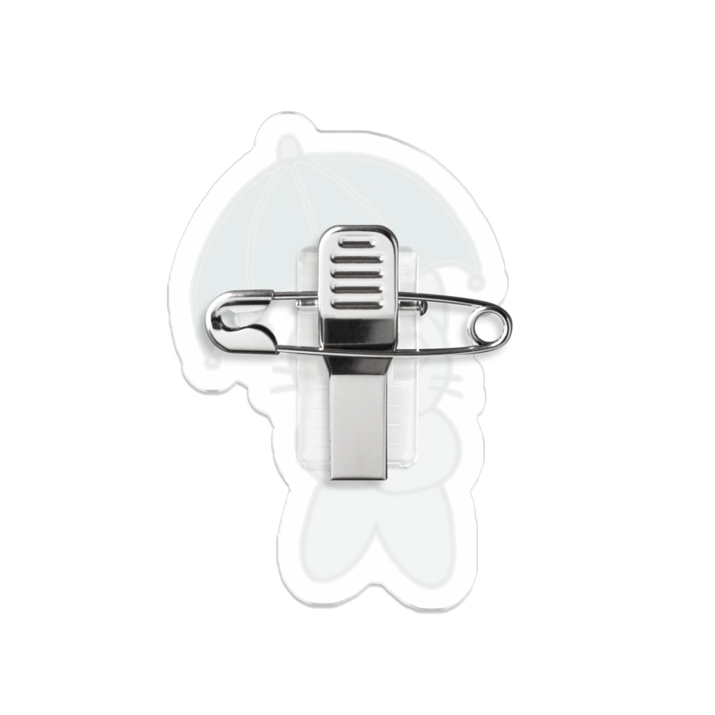 じゆうなぽちゃ猫・雨かな?アクリルバッジ