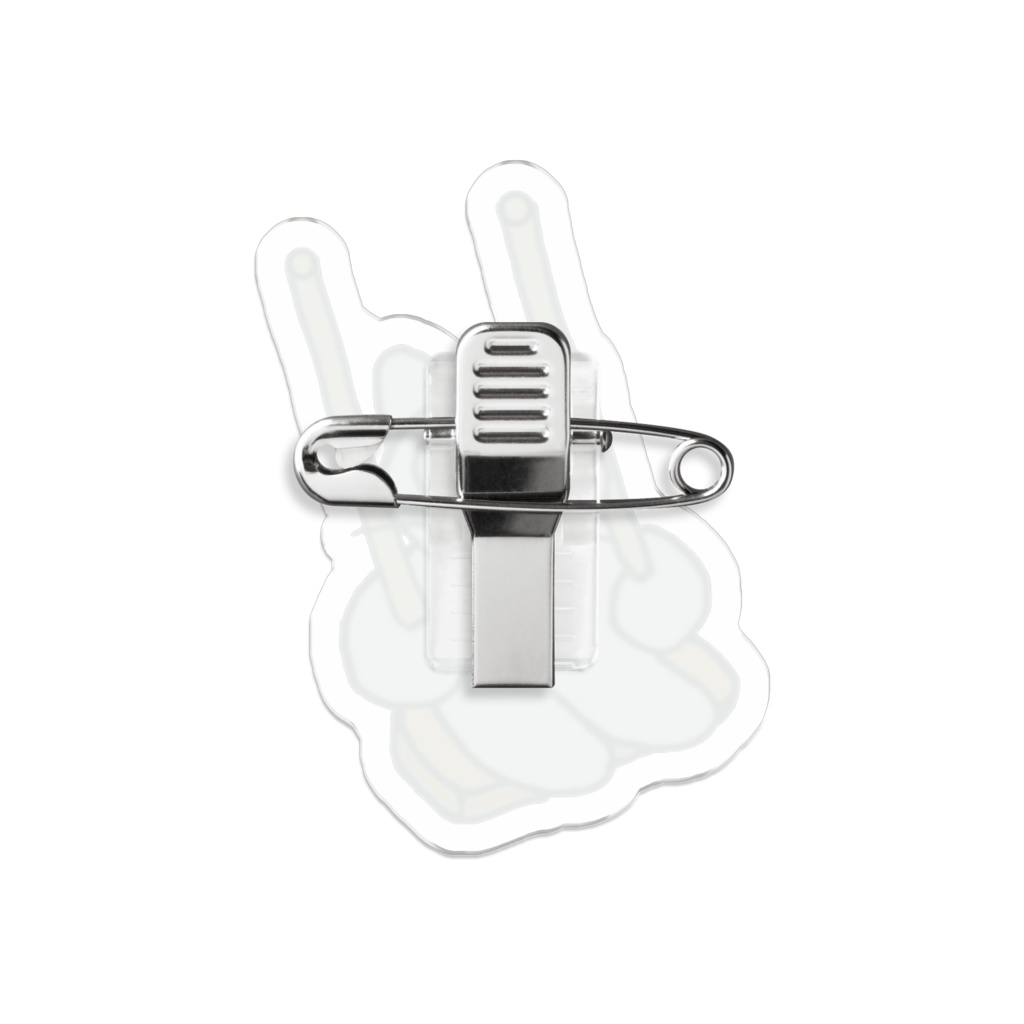 じゆうなぽちゃ猫・ブランコ♪アクリルバッジ