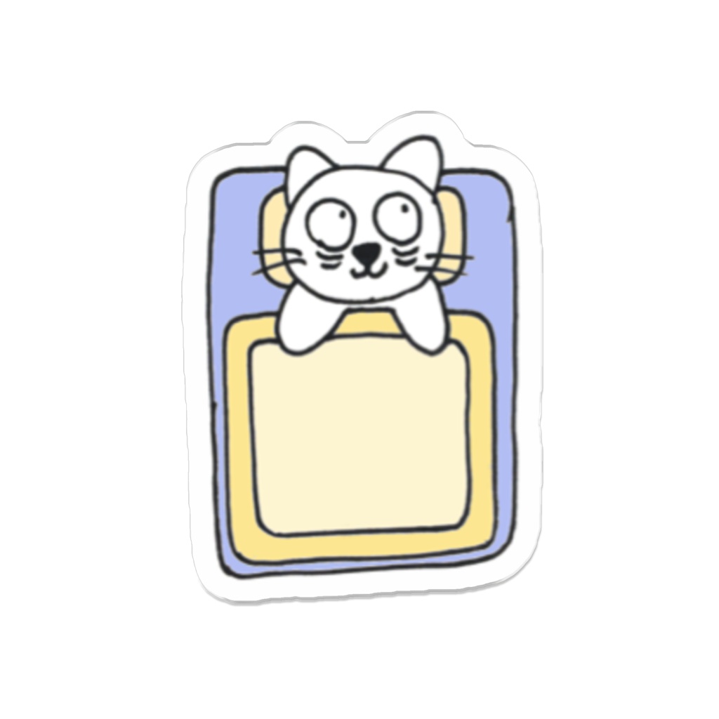 じゆうなぽちゃ猫・眠れない…。アクリルバッジ