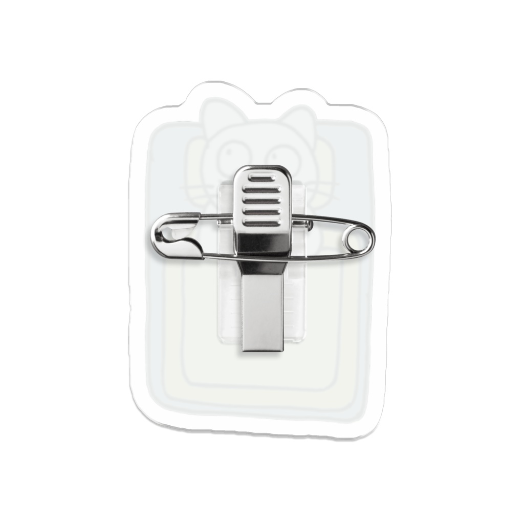 じゆうなぽちゃ猫・眠れない…。アクリルバッジ