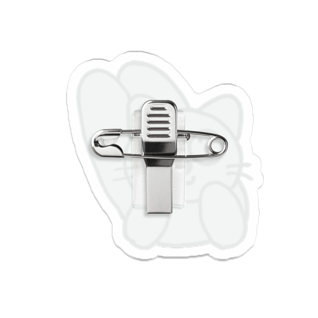 じゆうなぽちゃ猫・ルンルン♪アクリルバッジ