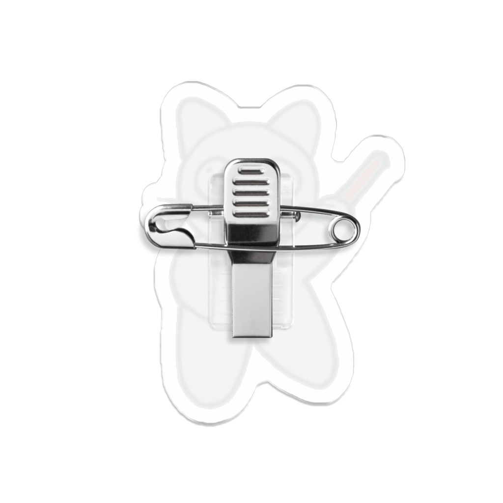 じゆうなぽちゃ猫・赤推し♪アクリルバッジ