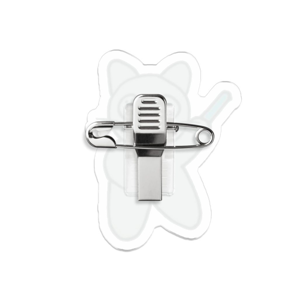 じゆうなぽちゃ猫・青推し♪アクリルバッジ