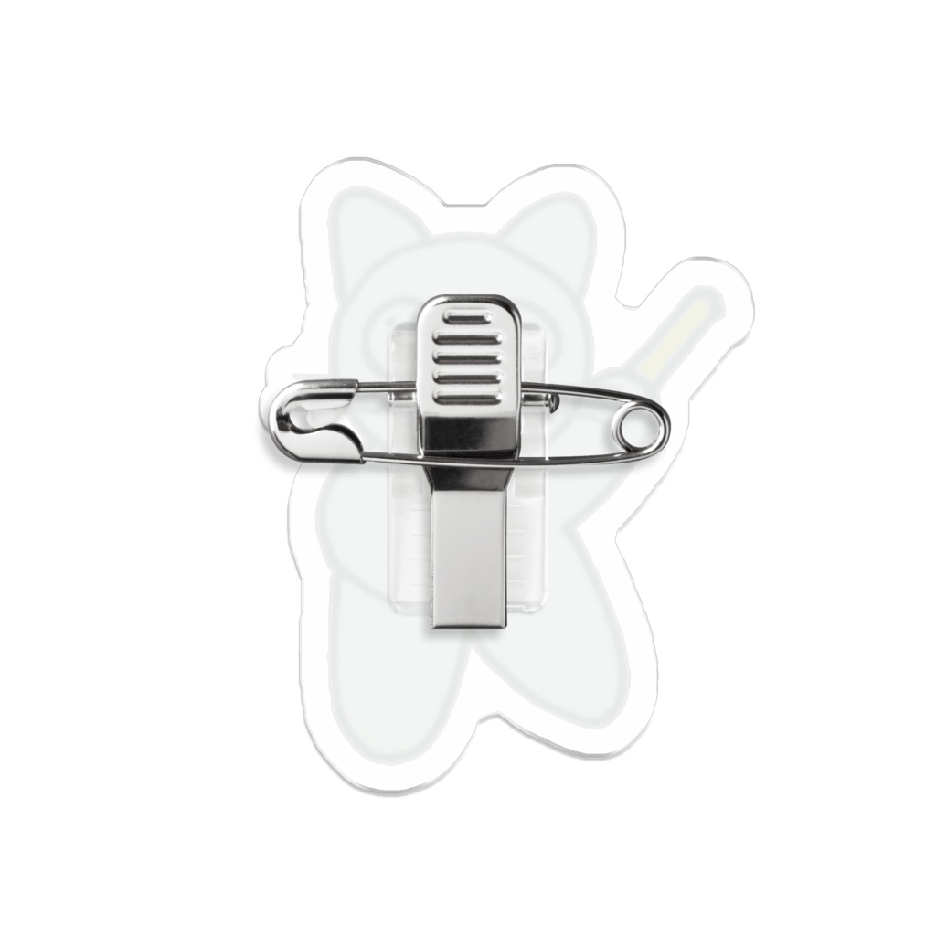 じゆうなぽちゃ猫・黄色推し♪アクリルバッジ