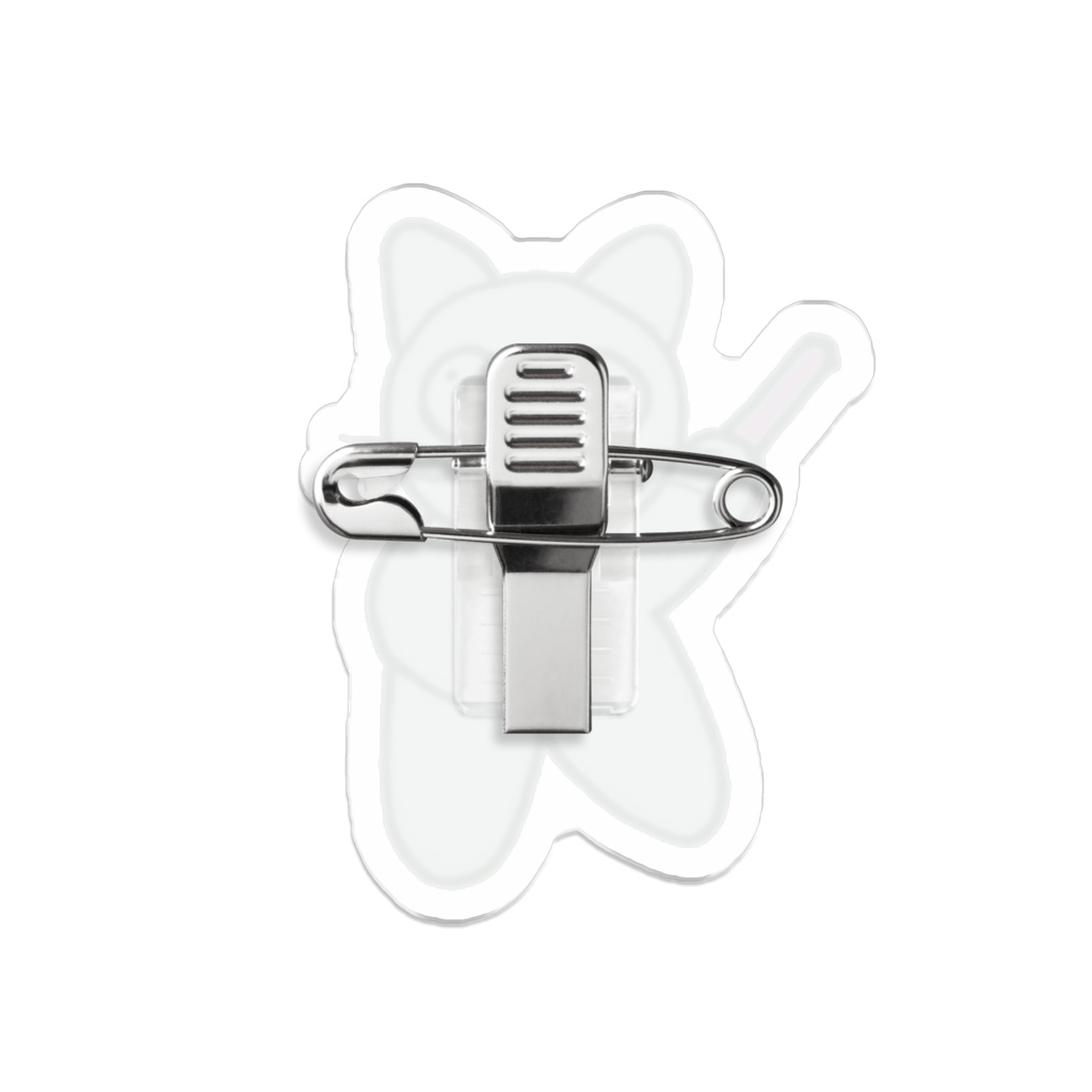 じゆうなぽちゃ猫・ピンク推し♪アクリルバッジ